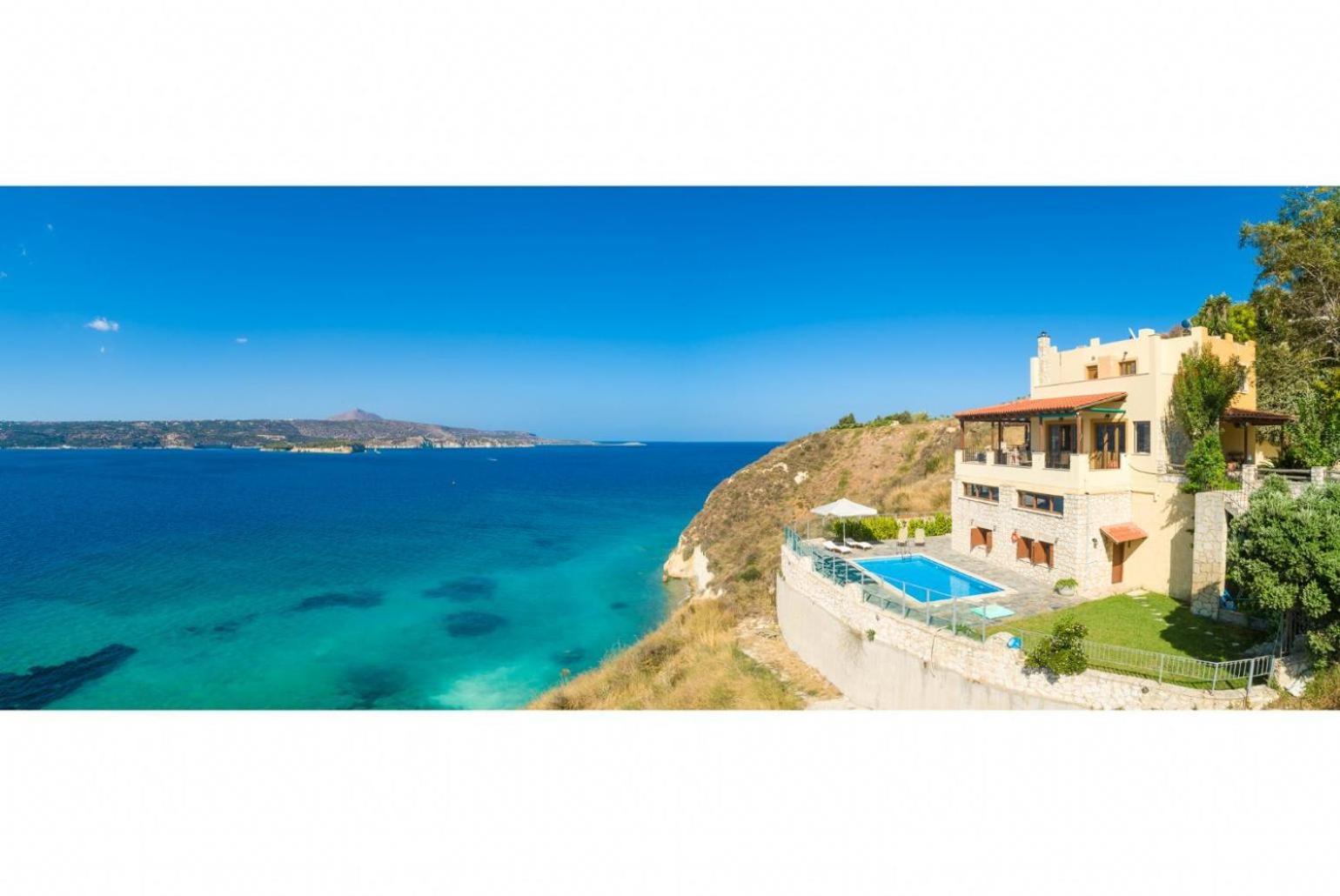 Souda Bay View Villa Kalámion Exteriör bild