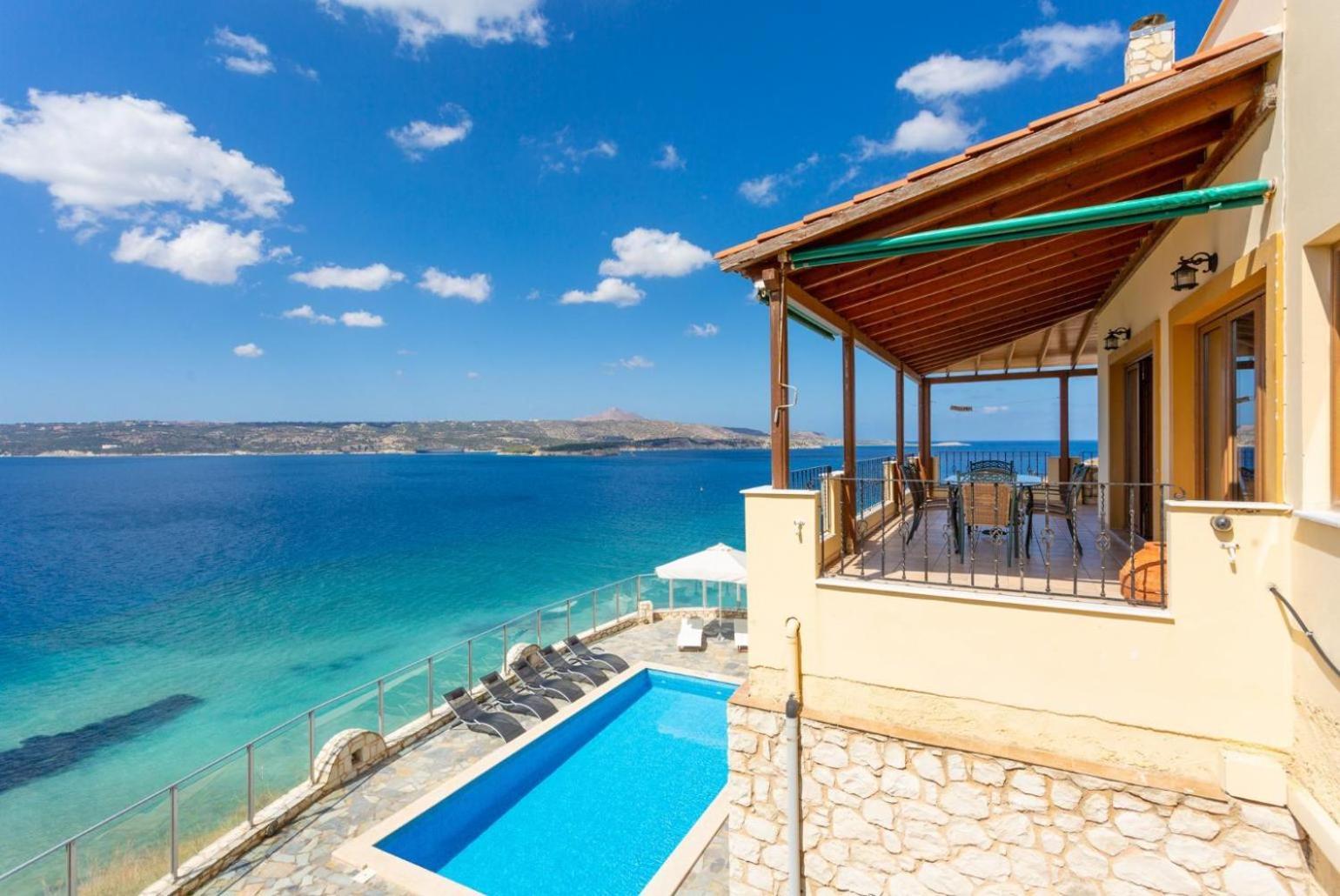 Souda Bay View Villa Kalámion Exteriör bild