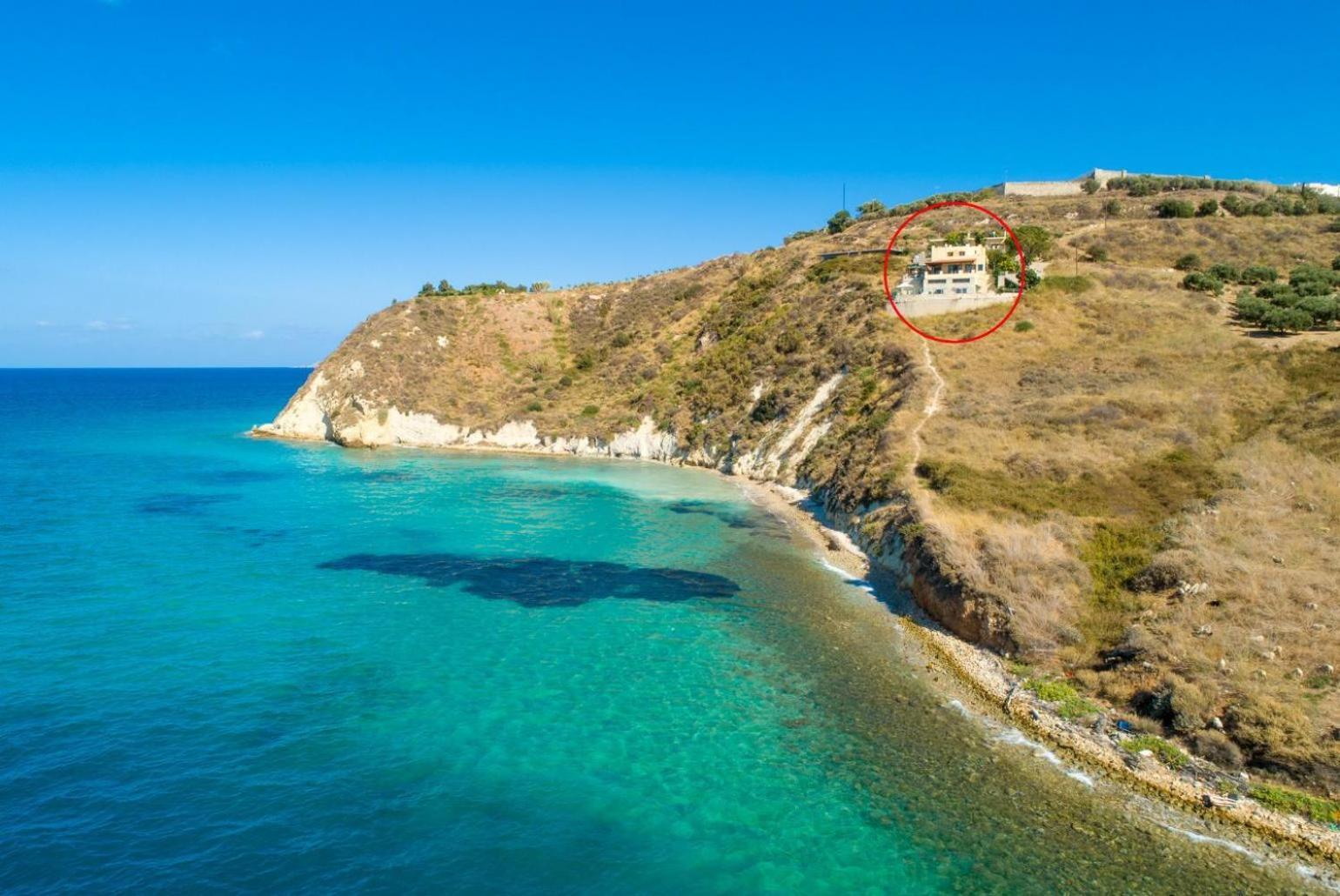 Souda Bay View Villa Kalámion Exteriör bild