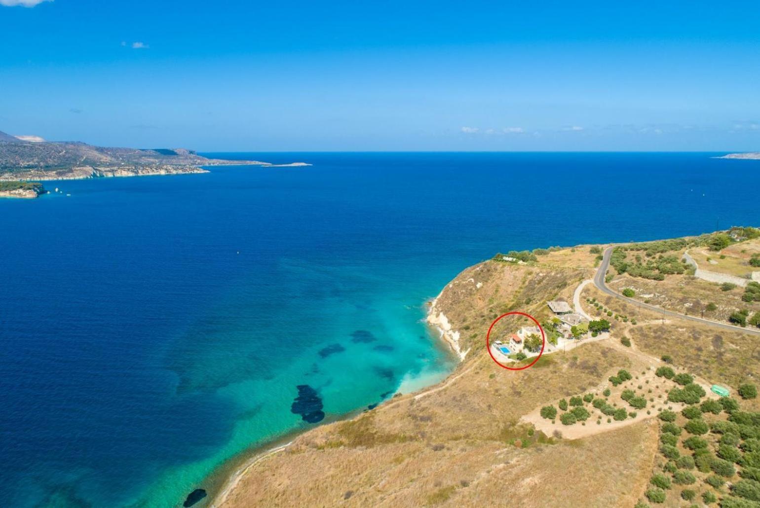 Souda Bay View Villa Kalámion Exteriör bild