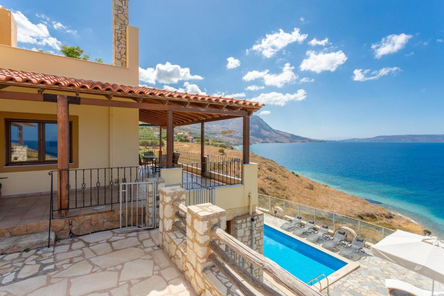 Souda Bay View Villa Kalámion Exteriör bild