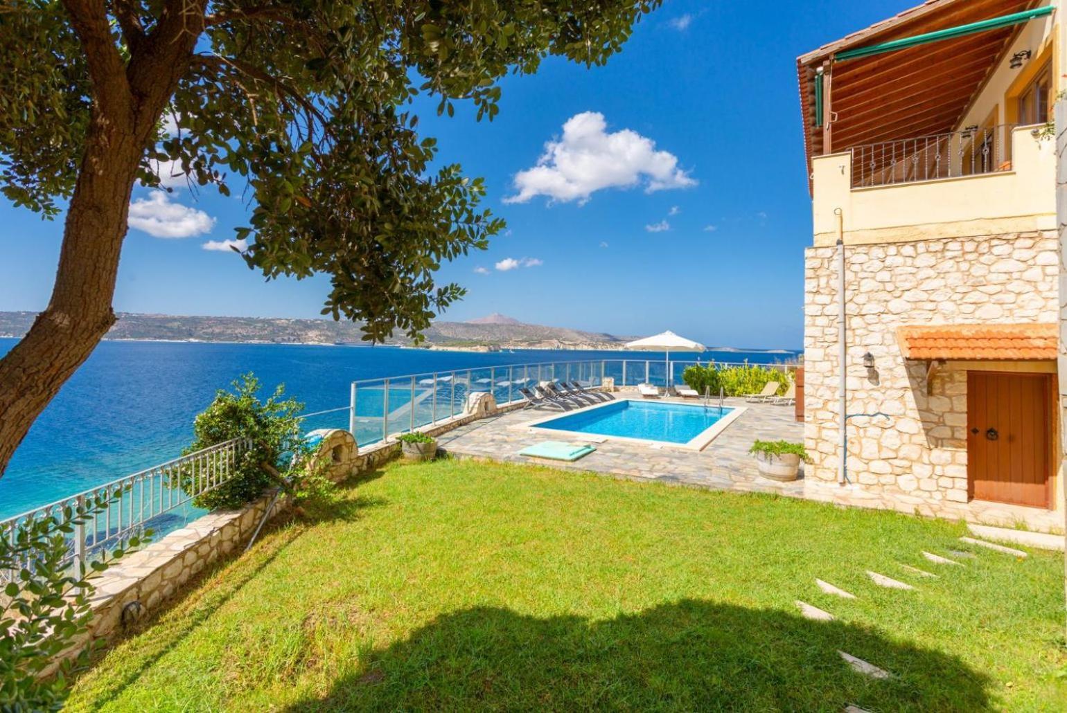 Souda Bay View Villa Kalámion Exteriör bild